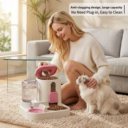 Automatic Pet Feeder and Water Dispenser