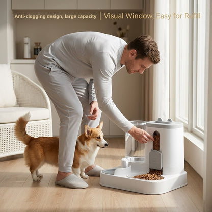 Automatic Pet Feeder and Water Dispenser