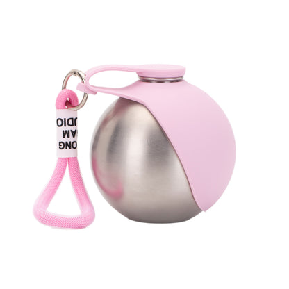 Pet Supplies Botella portátil para perros de agua de acero inoxidable 304 diseño plegable